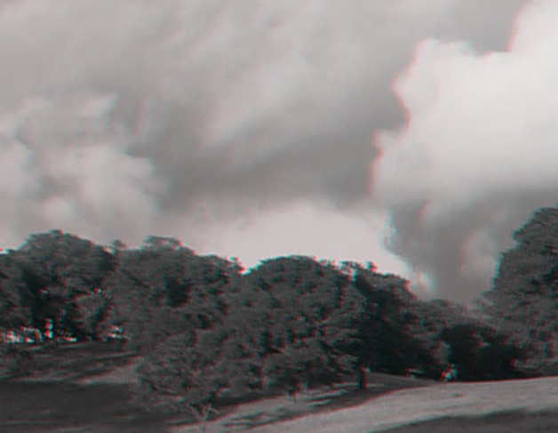 cropped closup gray anaglyph